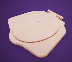Combination Anglo Toilet Seat (Pink)