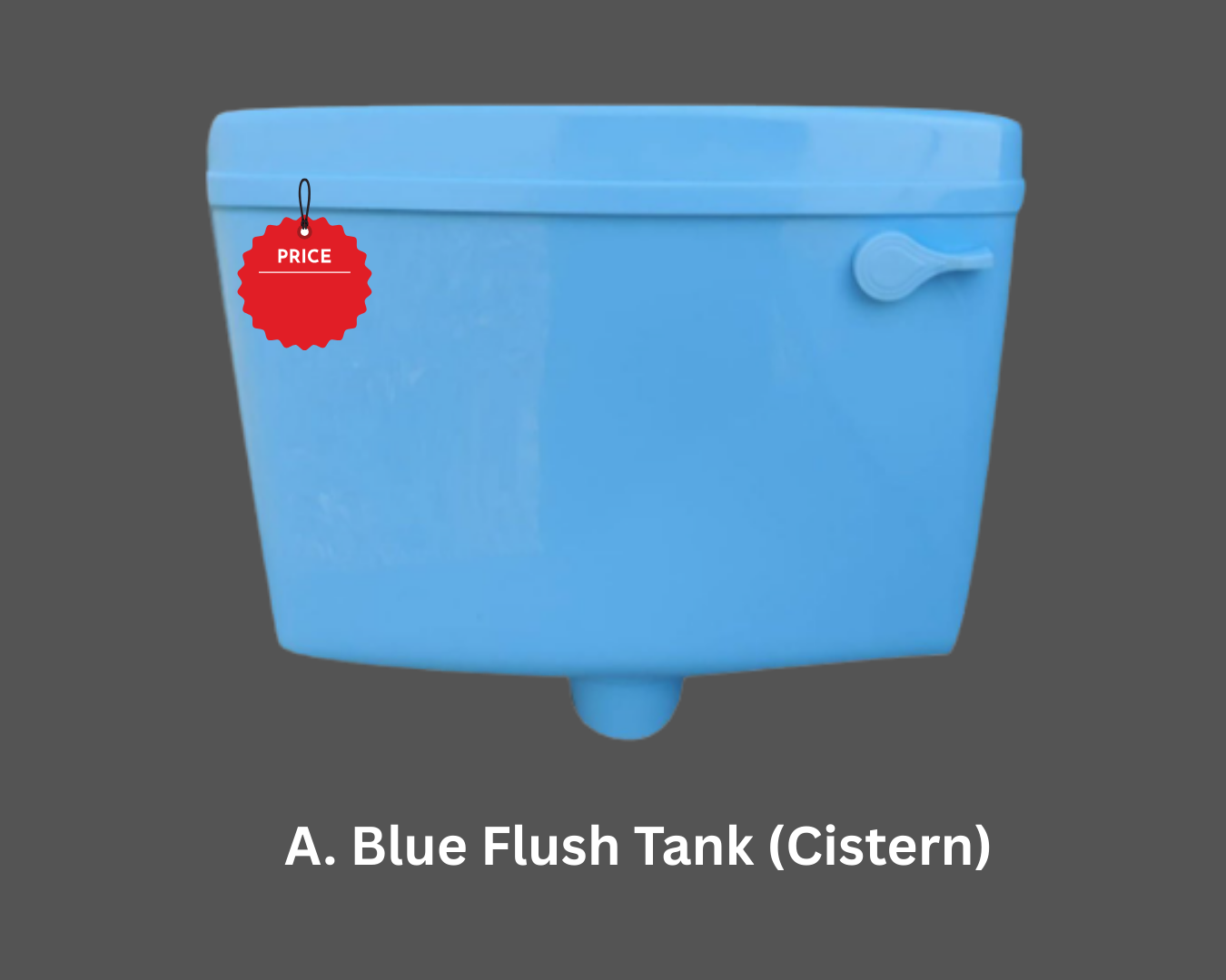 Toilet Flush Tank – 10 Litre Capacity (Light Blue Colour)